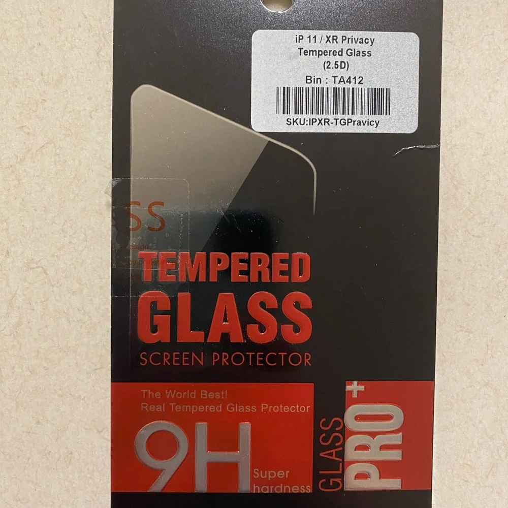 Tempered Glass Screen Protector for iPhone 11/XR - Black
